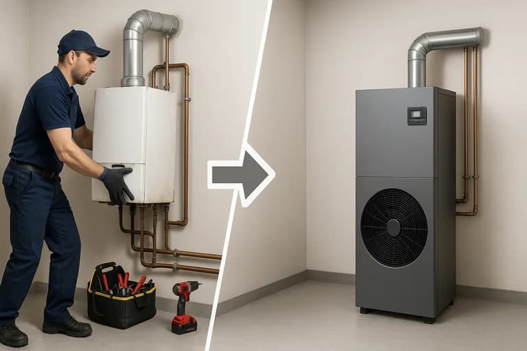 Projet : Remplacement de chaudière par une PAC (Appartement – Esch-sur-Alzette)